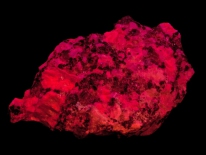 Granite (from monument company) SW fl. red (shortwave UV)