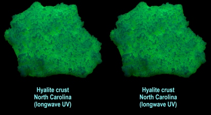 Hyalite crust - North Carolina (longwave UV)