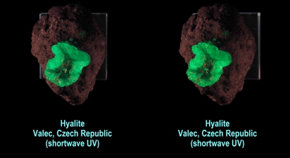 Hyalite - Valec, Czech Republic (shortwave UV)