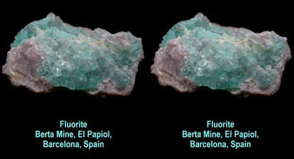 Fluorite - Berta Mine, El Papiol, Barcelona, Spain