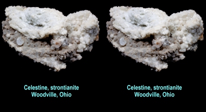 Celestine, strontianite - Woodville, Ohio