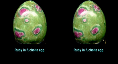 Ruby in fuchsite egg