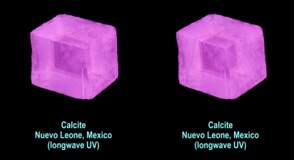 Calcite, Nuevo Leone, Mexico (longwave UV)